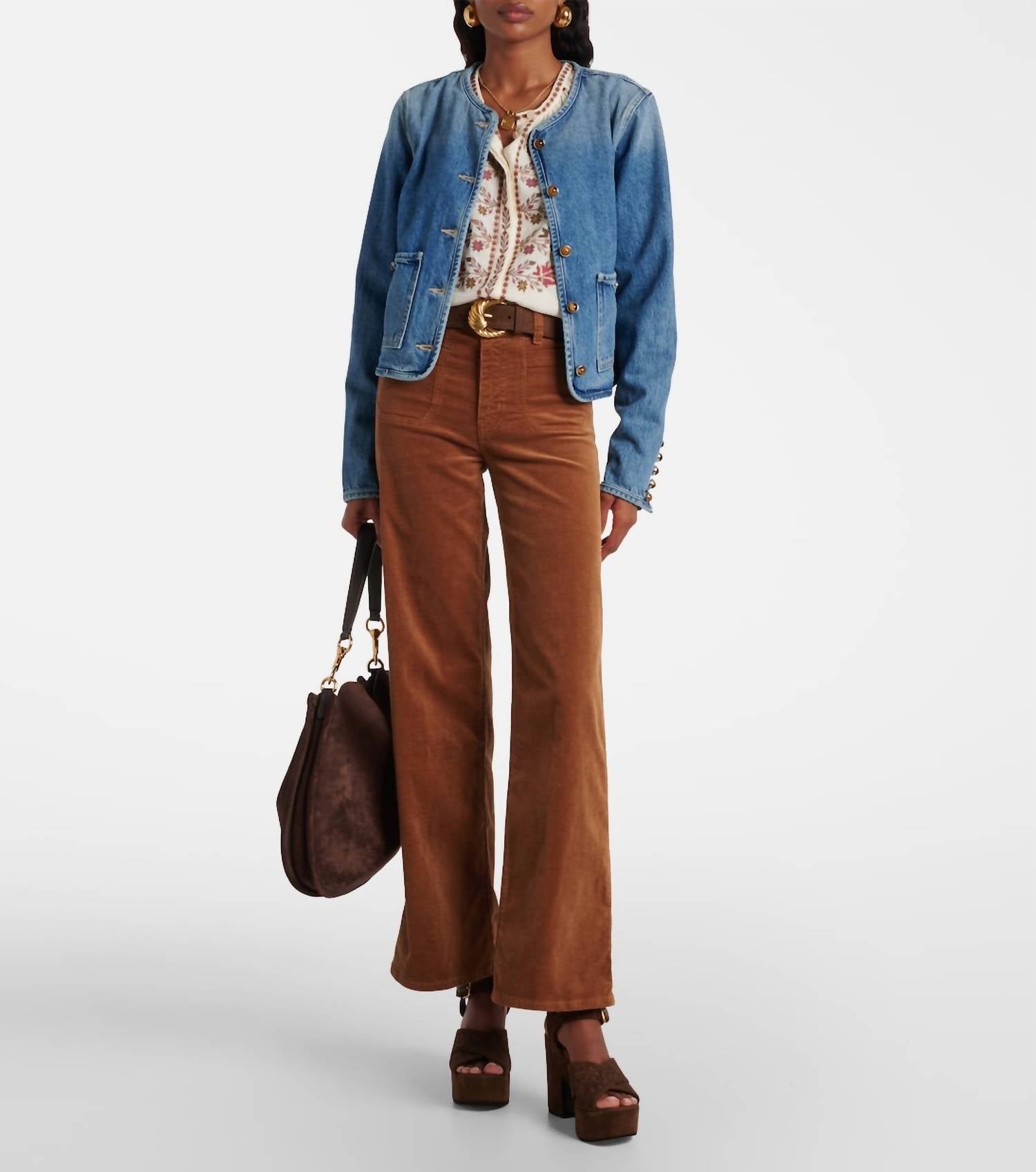 Frame - Le Slim Palazzo Modernist Pocket Wide Leg Pants