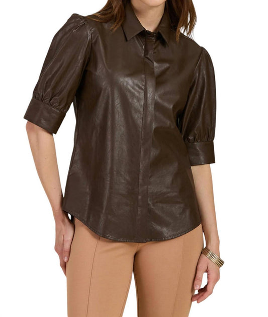 Tyler Boe - Alice Vegan Leather Shirt