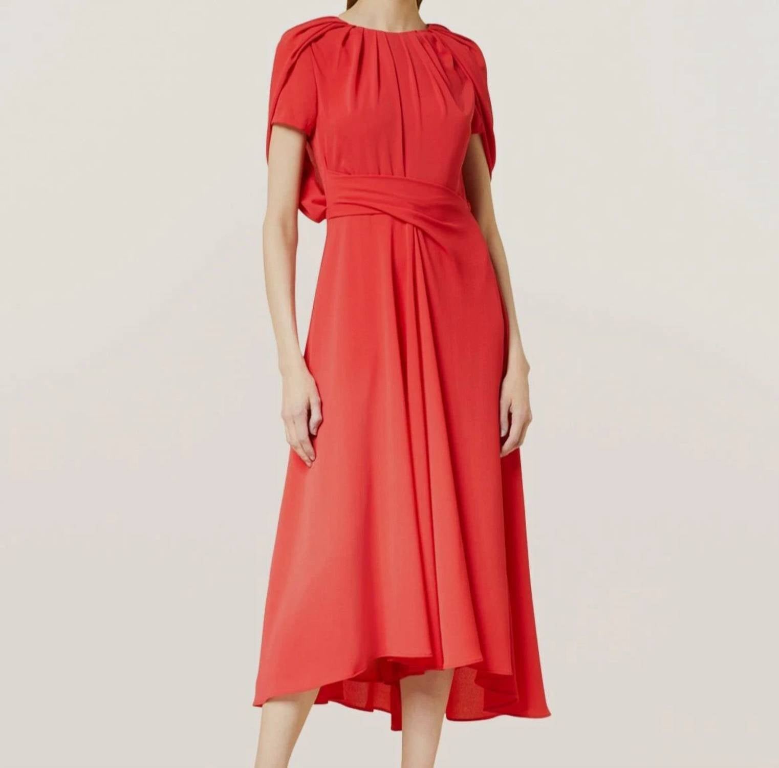 Talbot Runhof - Stretch Crespina Midi Dress