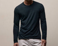 James Perse - Luxe Lotus Long Sleeve Crew Tee