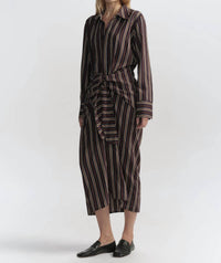 A.L.C. - Mila Striped Midi Shirtdress