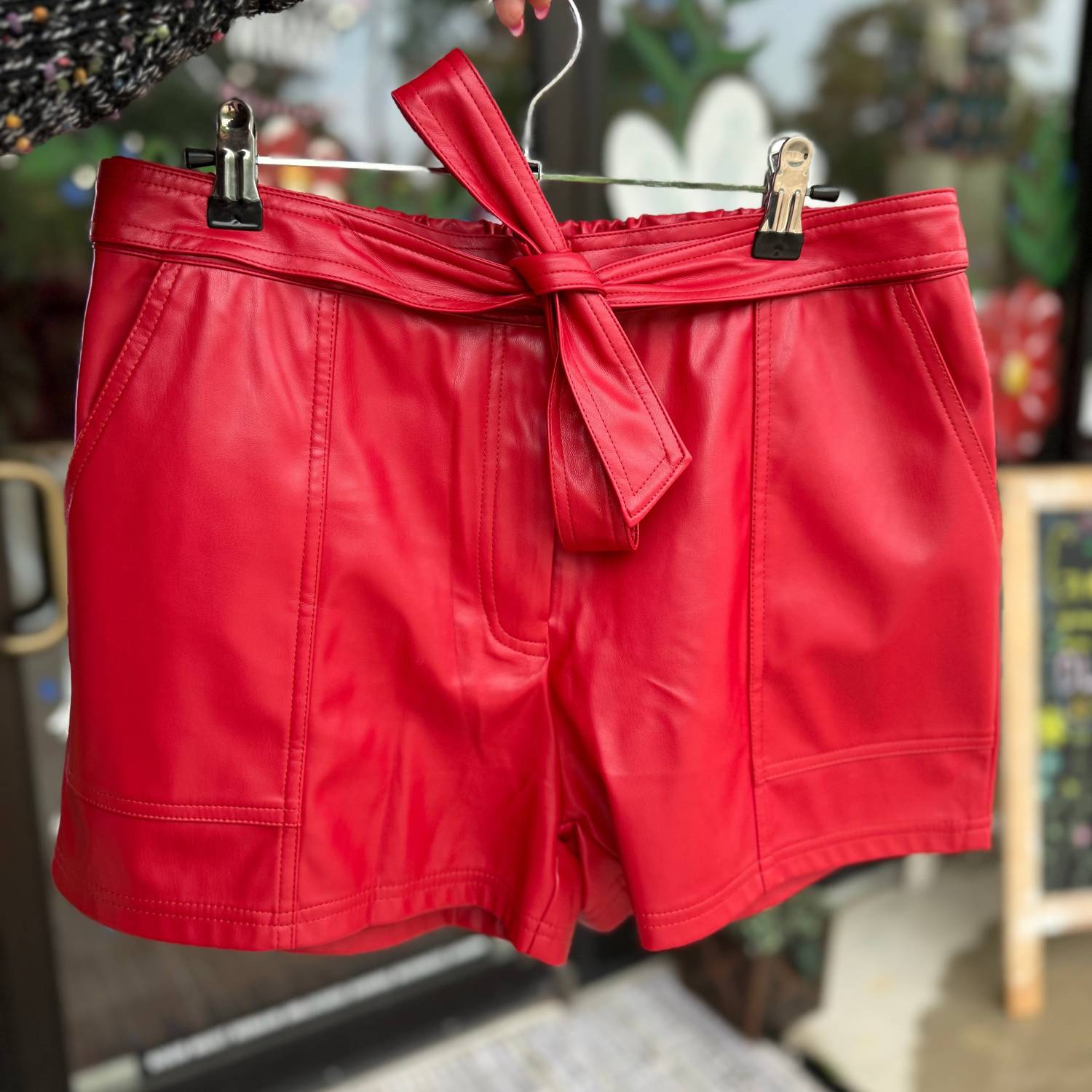 Jess Lea - New York Minute Faux Leather Shorts