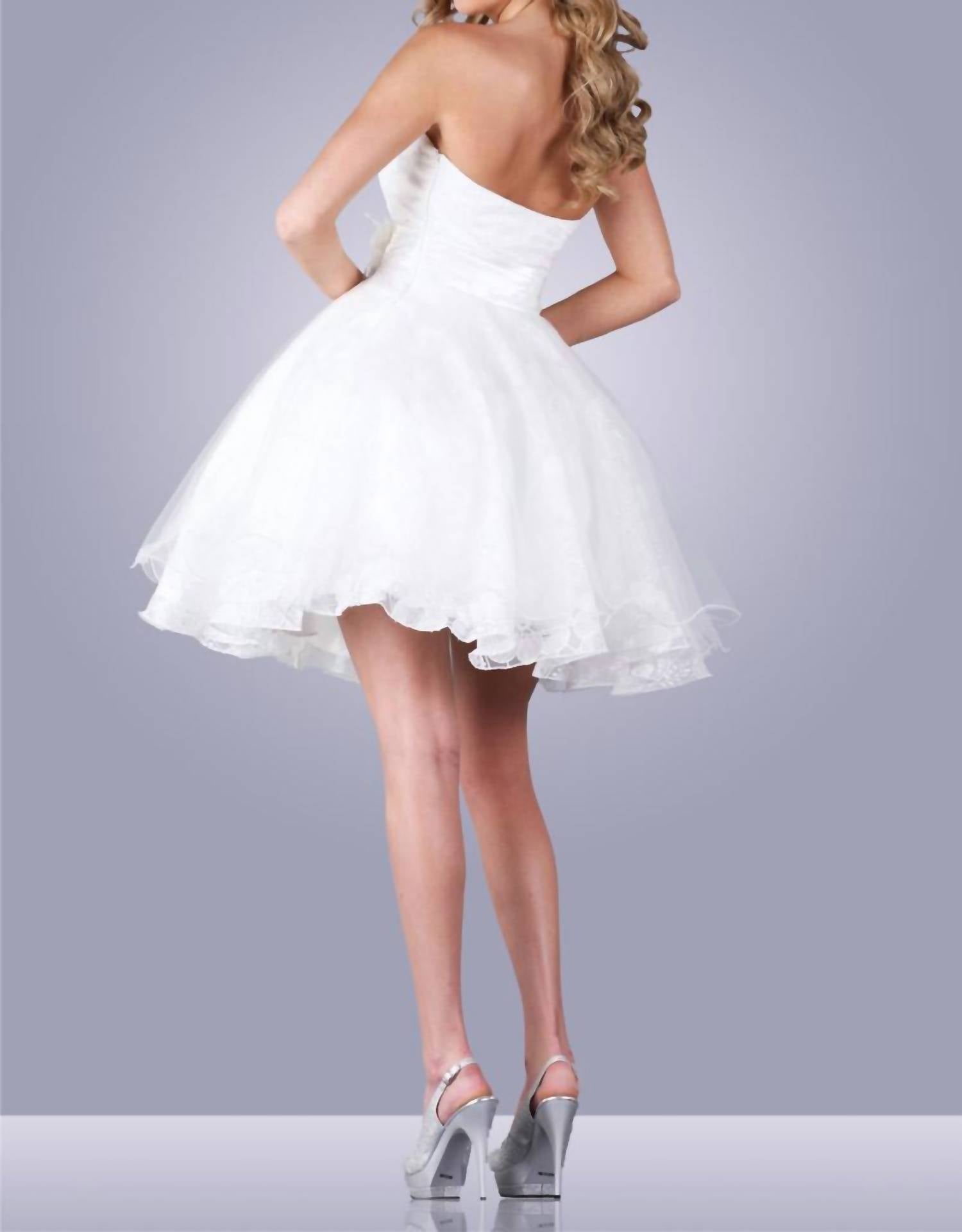 Karishma Creations - Strapless Sweetheart Short Dress