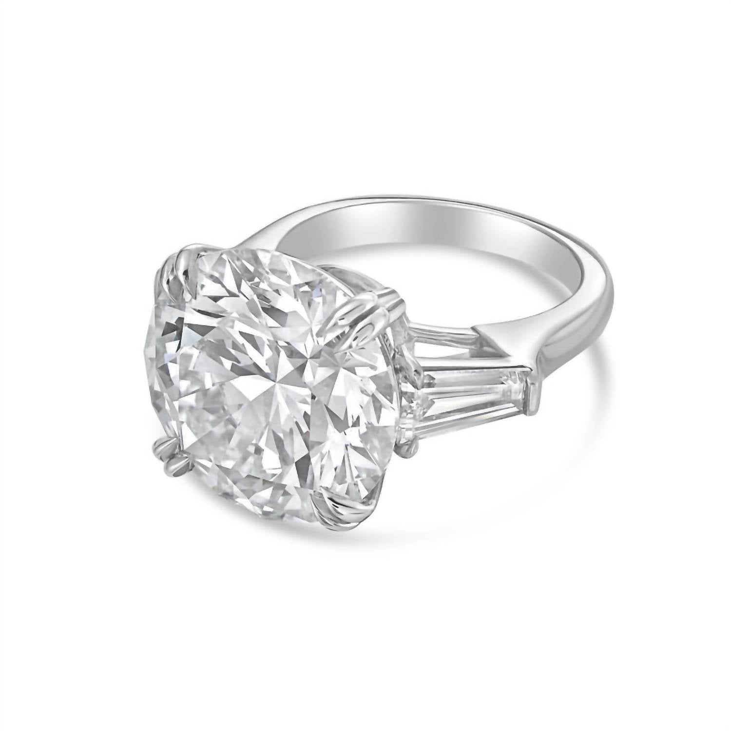 Diana M Jewels - Women's Round & Baguette Lab-Grown Diamond Jewelry Ring (10.00 Ct) - Bold