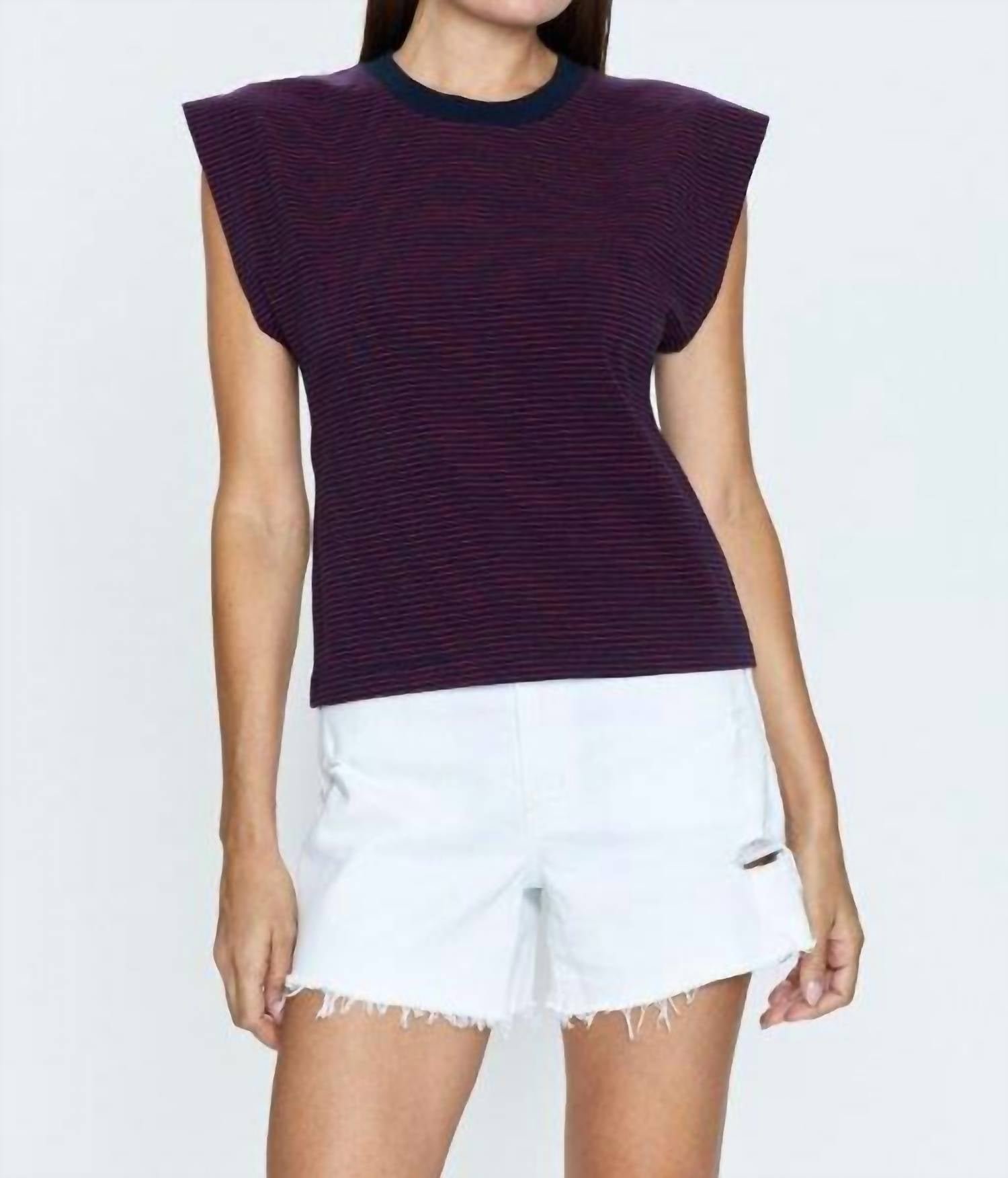 Pistola - Marina Wide Shoulder Muscle Tee Top