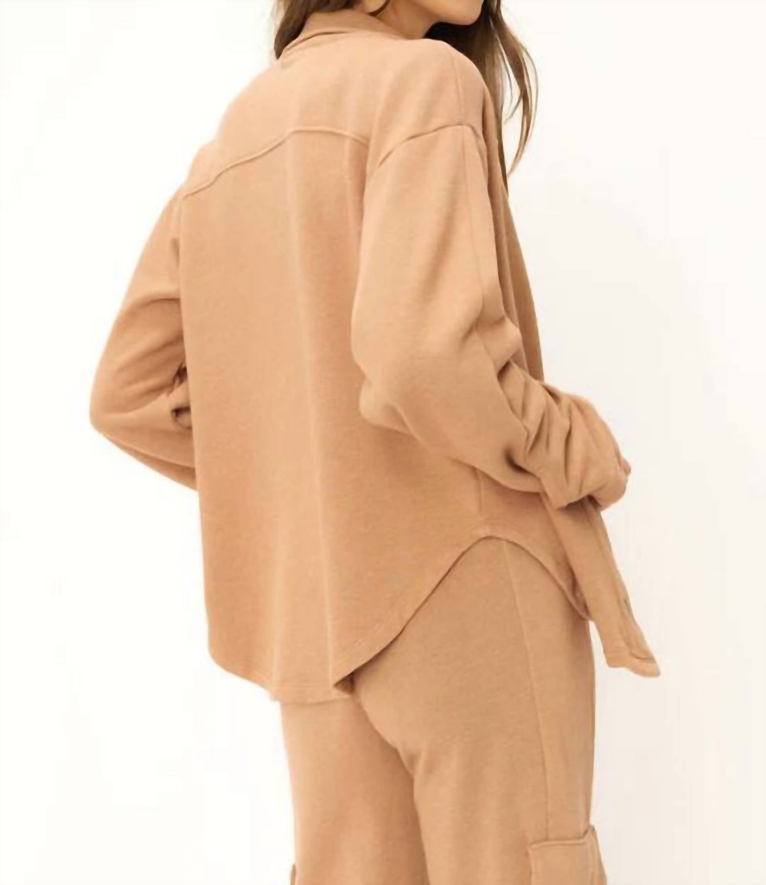 Project Social T - Nydia Snap Front Collared Jacket