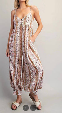 Ee:Some - Women's Olivette Floral Harem Romper