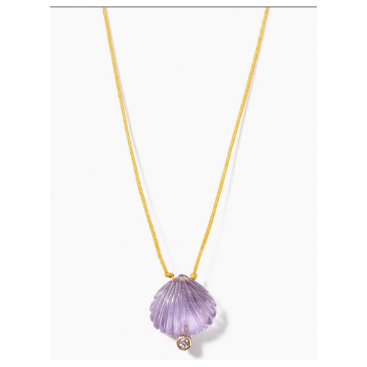 Chan Luu - Diamond Clam Shell Necklace