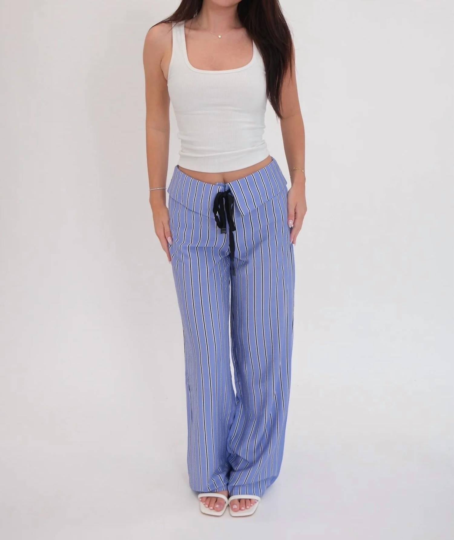 Olivaceous - Natalia Stripe Pant