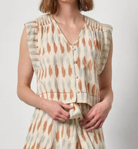 Lilla P - Shirred Shoulder Top