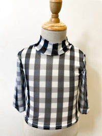 Beauts & Beaus - Kids Checkered Mesh Top
