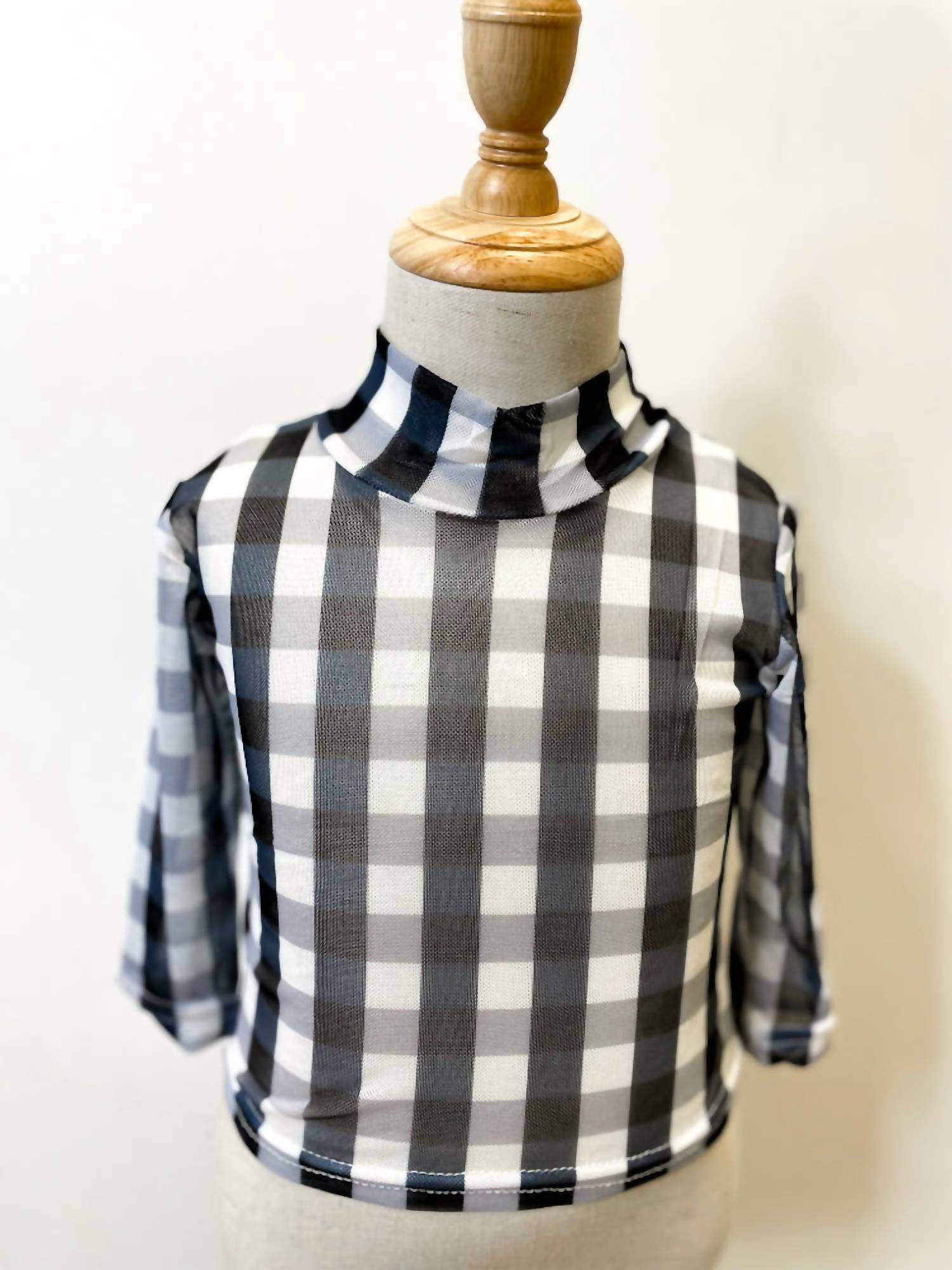 Beauts & Beaus - Kids Checkered Mesh Top