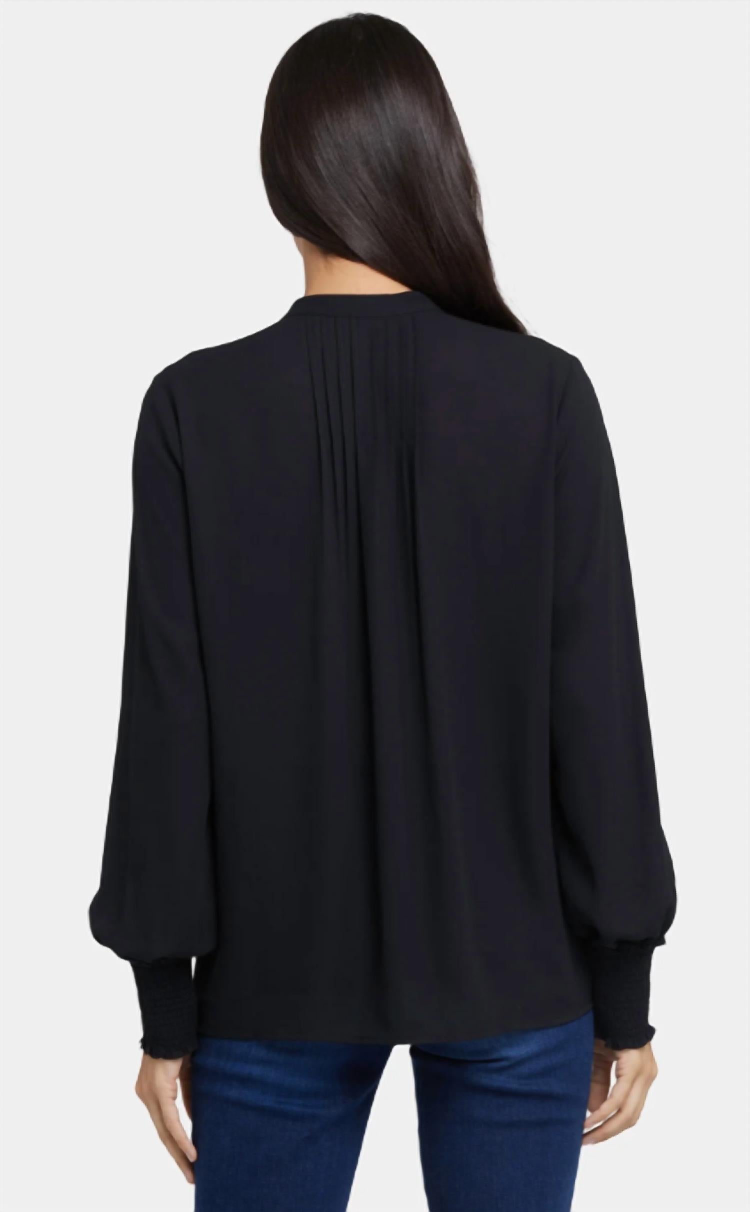Nydj - Pleated Peasant Blouse