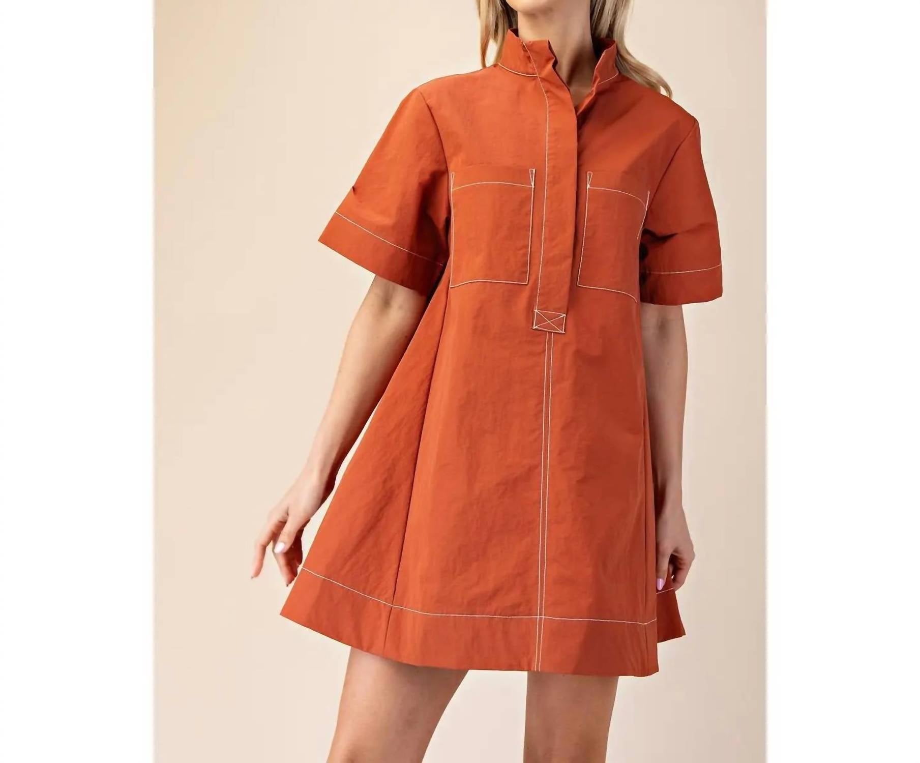 Style Usa - Short Sleeve Mini Dress