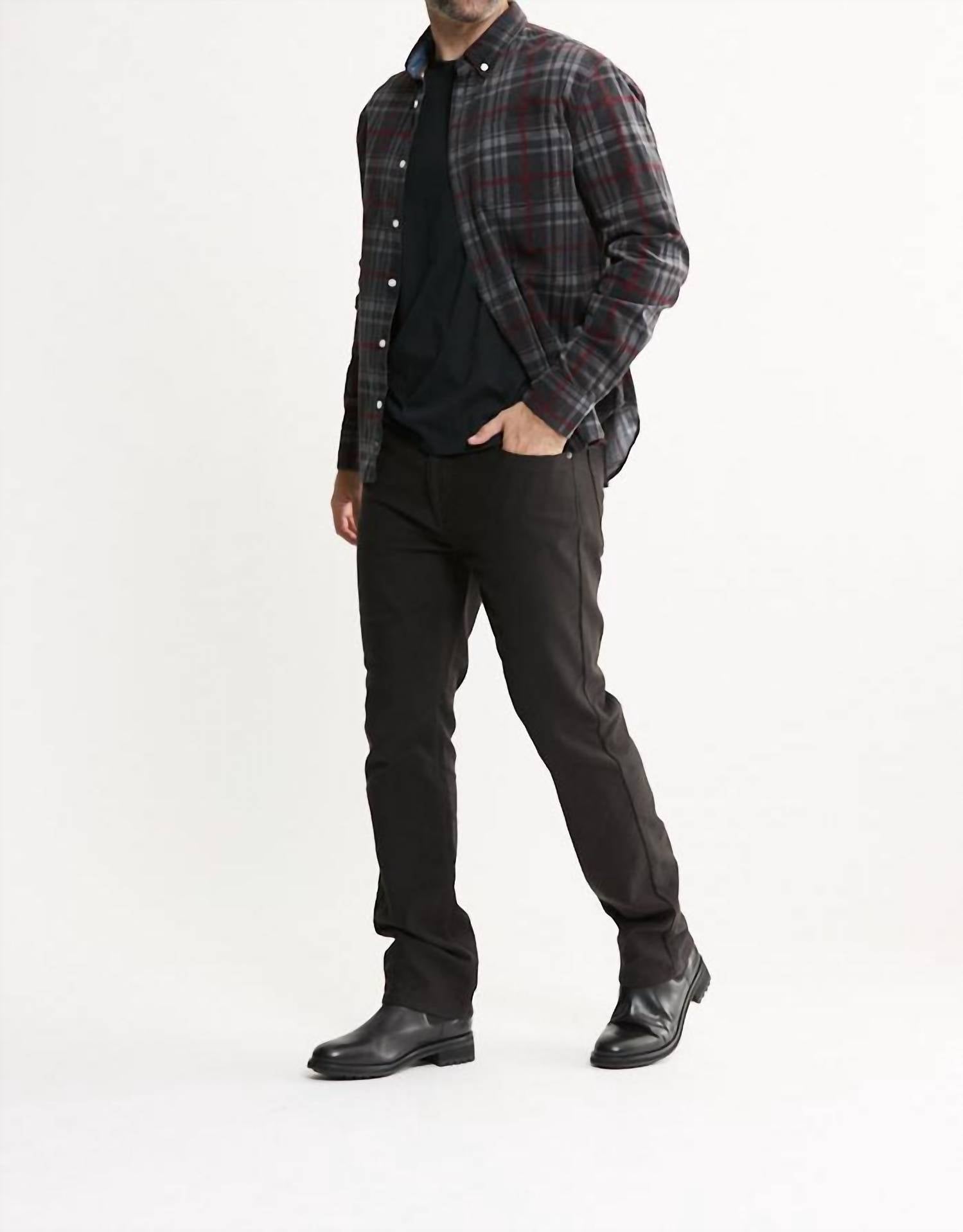Jachs New York - Corduroy Plaid Button-down Shirt