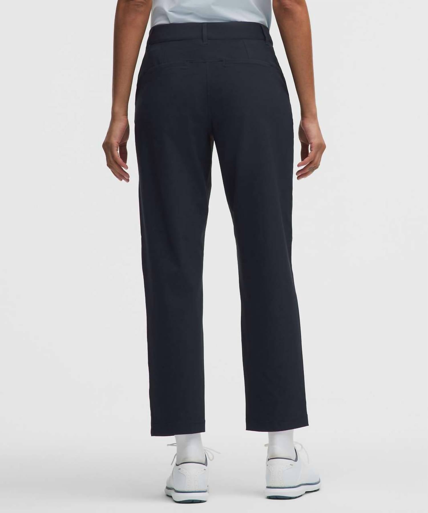 lululemon Stretch Twill Golf Pant - 28" in true navy - women's pants - detail view