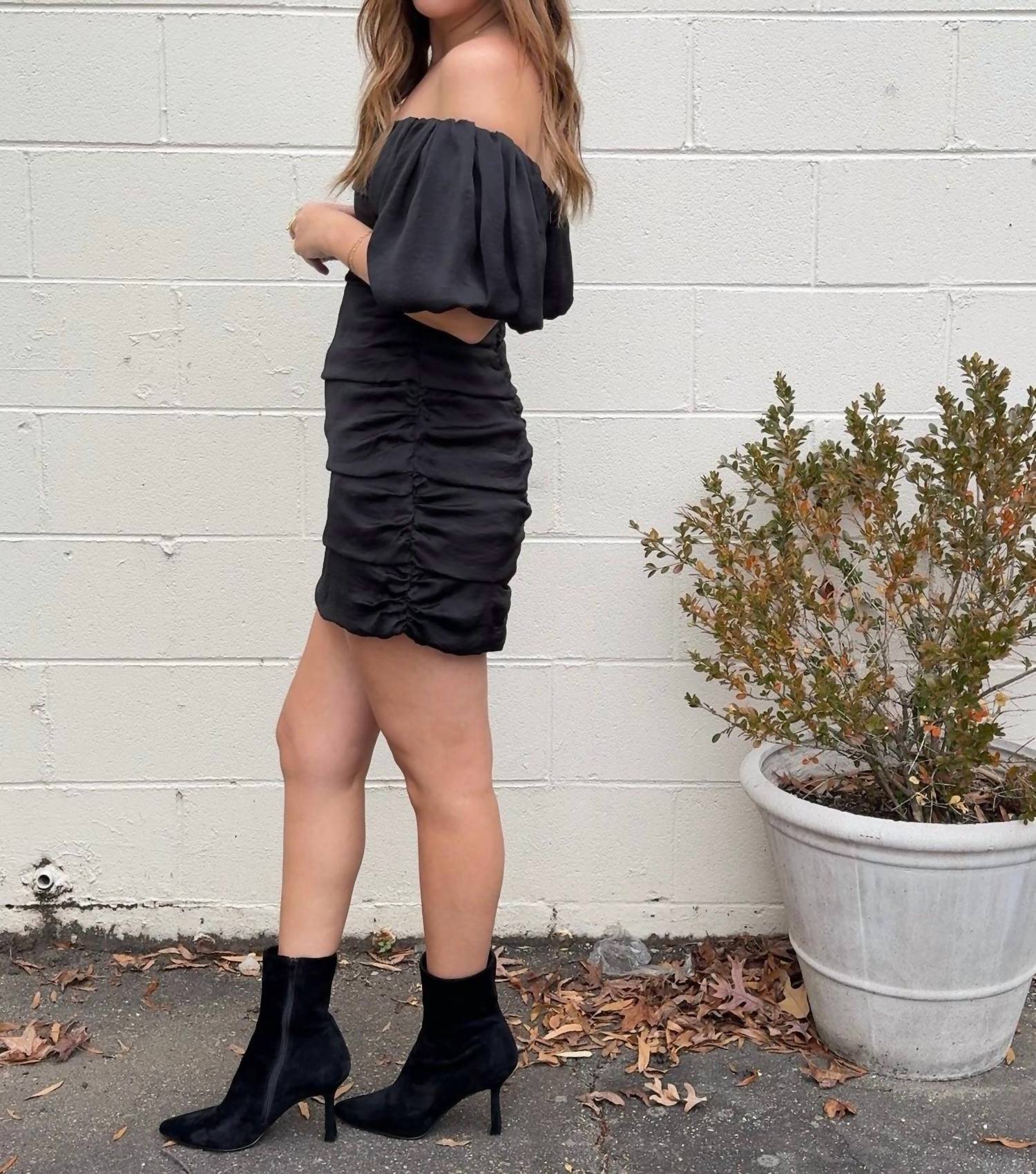 Crescent - Slip Into Satin Mini Dress