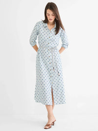 Nic + Zoe - Clipped Dot Liana Shirt Dress