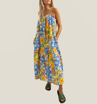FLOE Barbade Printemps Maxi Dress in floral multi - women's dress