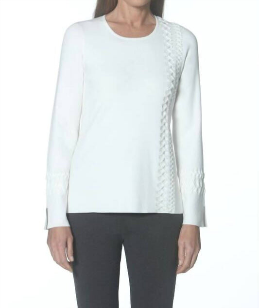 J'Envie/Eli - LACE UP TUNIC SWEATER