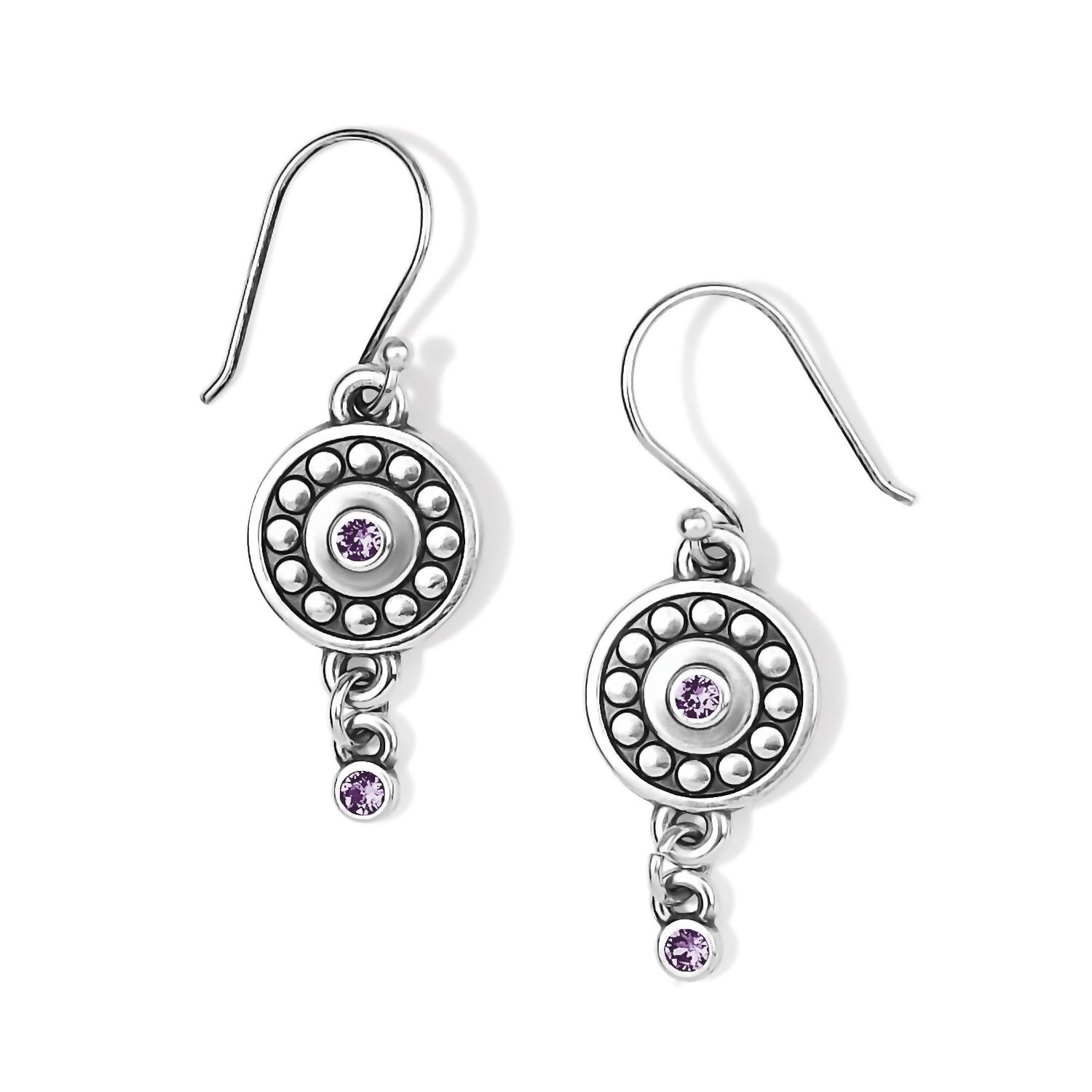 Brighton - Women's Pebble Dot Medali Reversible French Wire Earrings