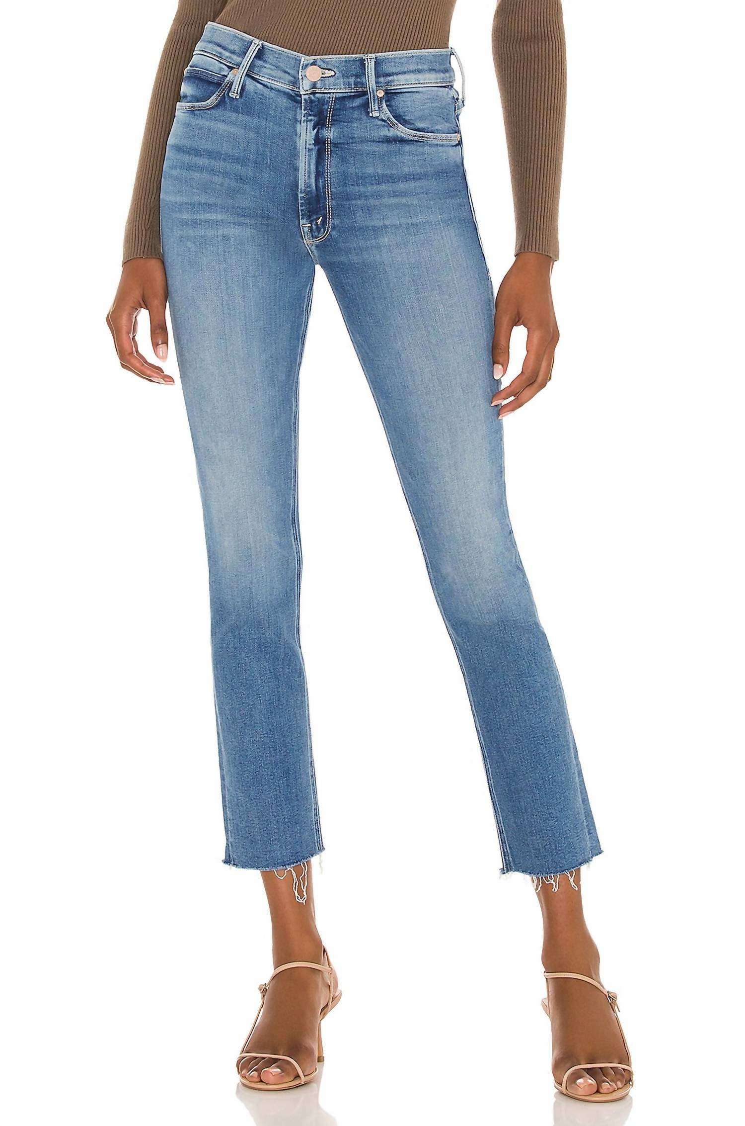 Mother - Mid Rise Dazzler Ankle Fray Jeans