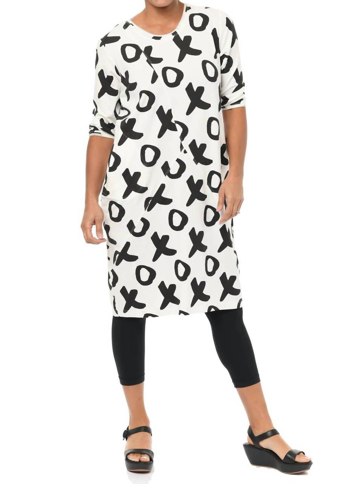 Tulip Clothing Frida Midi Dress in ivory xo - women's dress