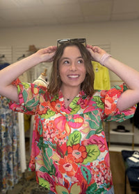 Thml - Puff Sleeve Flower Print Top