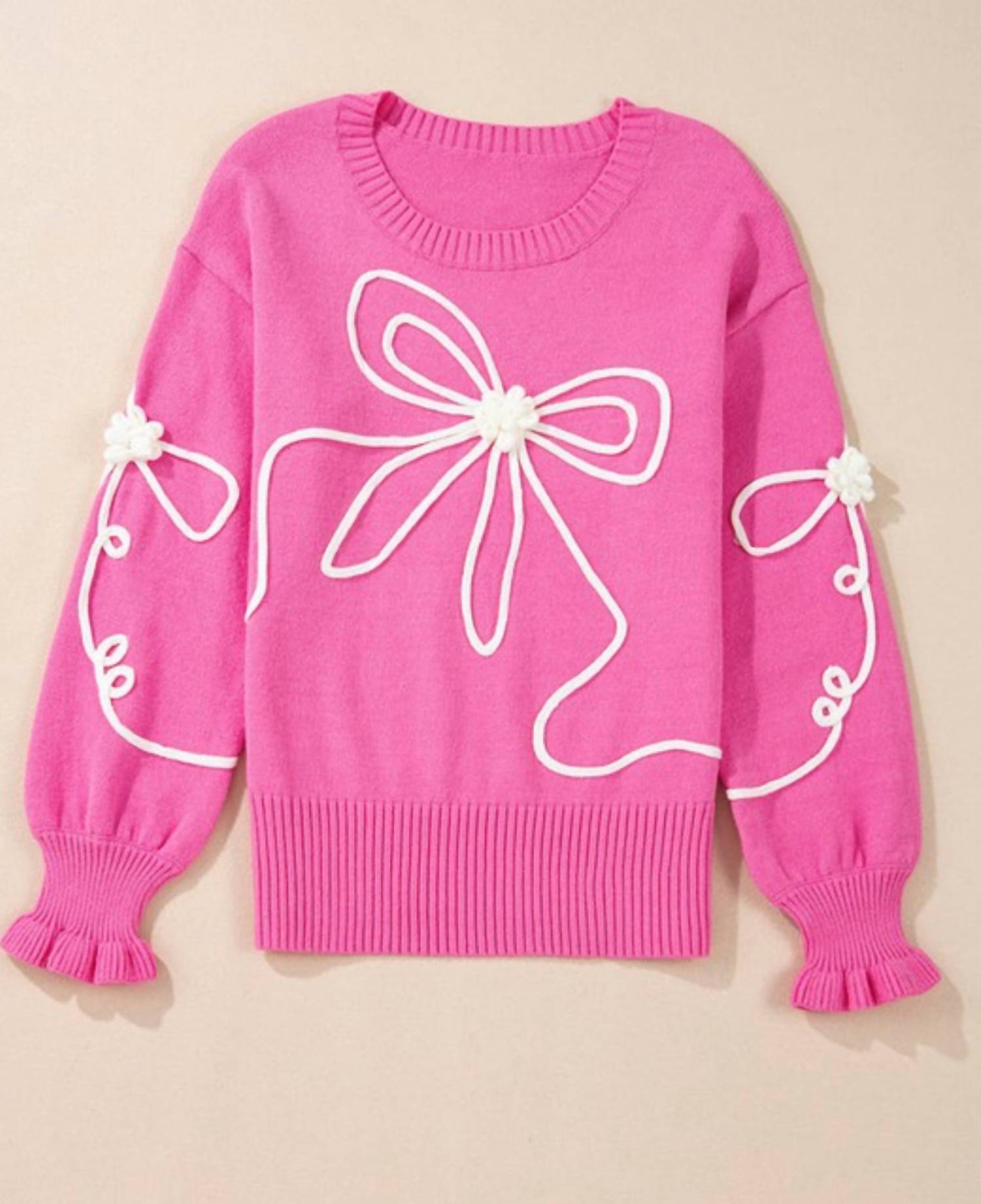 Aapparella - FLOWER BOW SWEATER