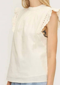 Melissa Nepton - Jolene Mixed Media Top