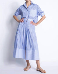 Karina Grimaldi - Malaga Stripe Midi Skirt