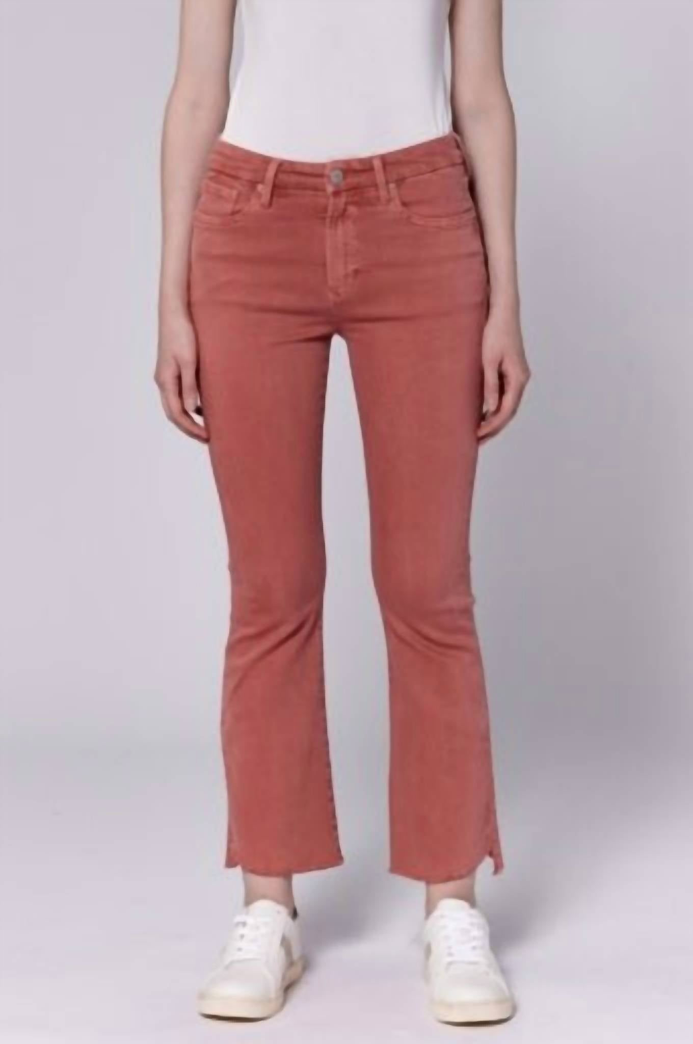 DEAR JOHN DENIM Jeanne Ankle Flare Jeans in terracotta - women's pants