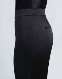 Lafayette 148 - Satin Gates Side Zip Flared Pants