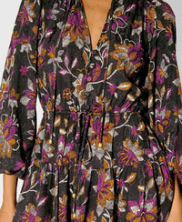 KIVARI Long Sleeve Mini Dress in imani - women's dress - view 4
