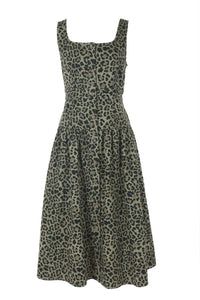 Current Air - Button Front Sleeveless Midi Dress