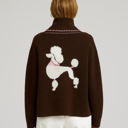 Flat White - Women's Signature Poodle Cardigan
