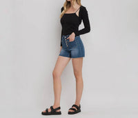 Lovervet - Patched Button Fly Shorts