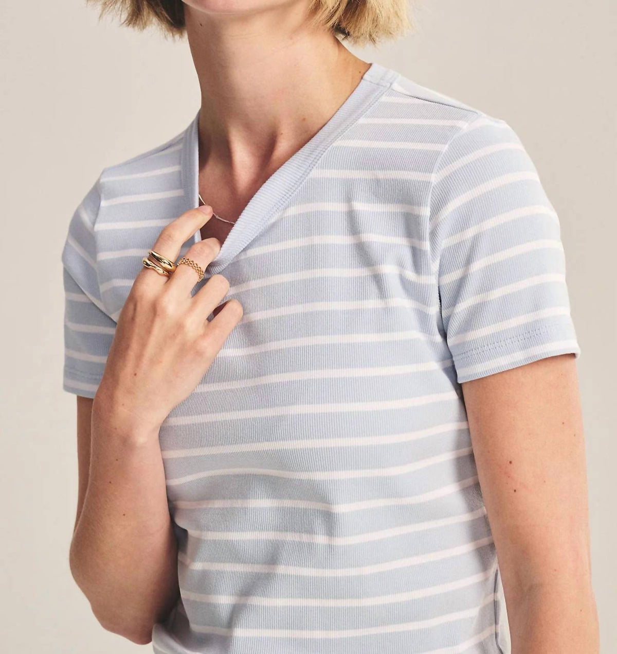 Velvet By Graham & Spencer - Brenda Rib Crewneck Top