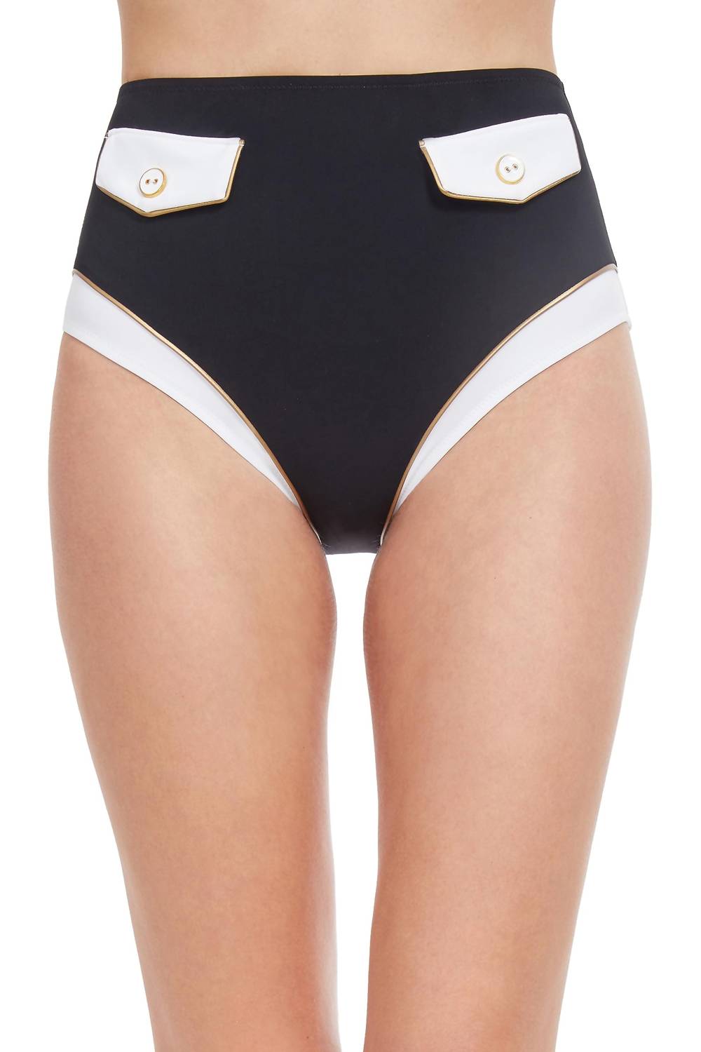 Gottex Standard High Class Side Tie Skirte Swim Bottom in black - women's swimwear