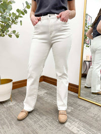 Mica Denim - High Rise Straight Leg Jeans