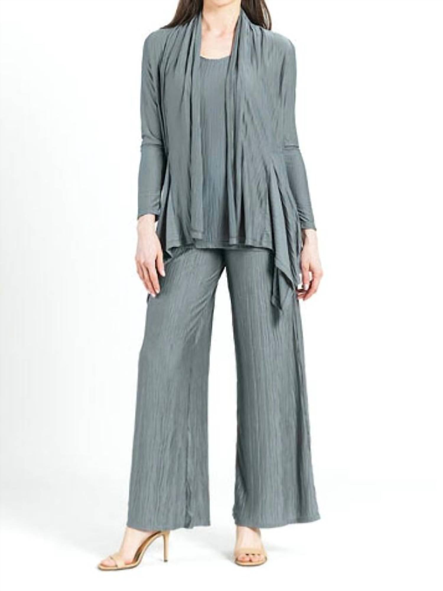 Clara Sunwoo - Soft Pleat Knit - Cardigan & Tank Twinset