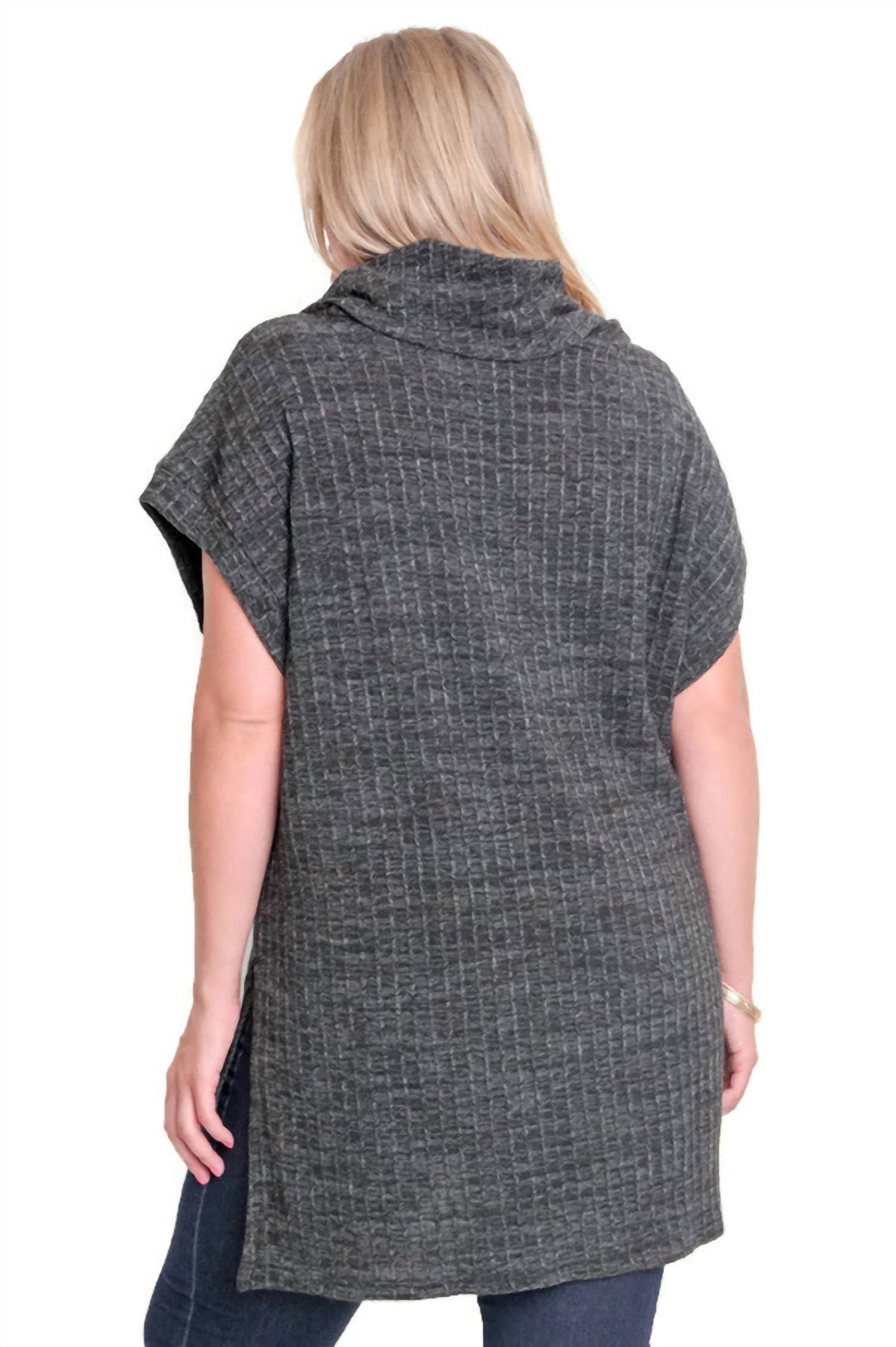 Umgee - Cowl Neck Tunic Sweater - PLUS