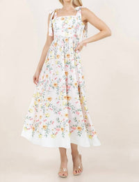 Sundayup - Shoulder Tie Maxi Dress