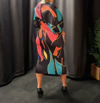 Dorcas - Sunset Swirl Dress