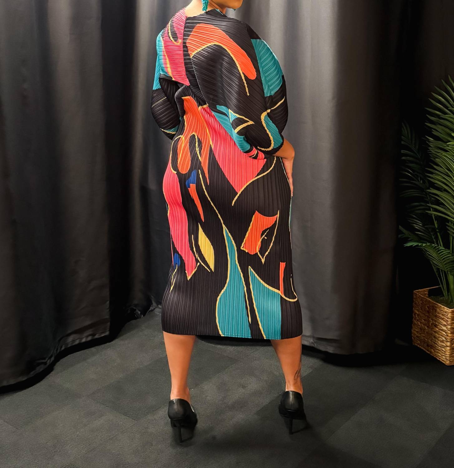 Dorcas - Sunset Swirl Dress