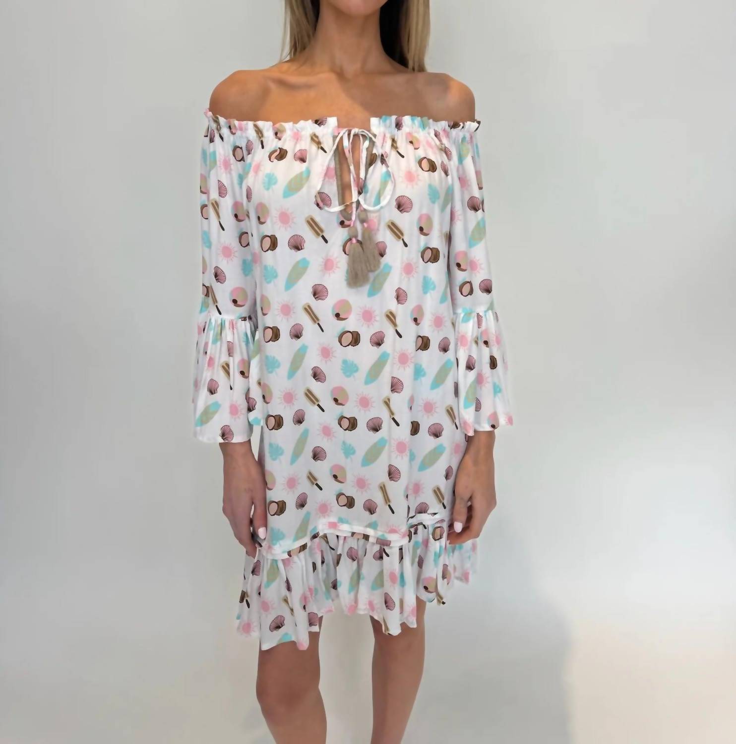 Romi The Brand Sunset Shore Tulum Dress in multi - women's dress - view 4