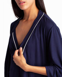 Nicole Miller - Peached Jersey Three-Piece Sleepwear Set