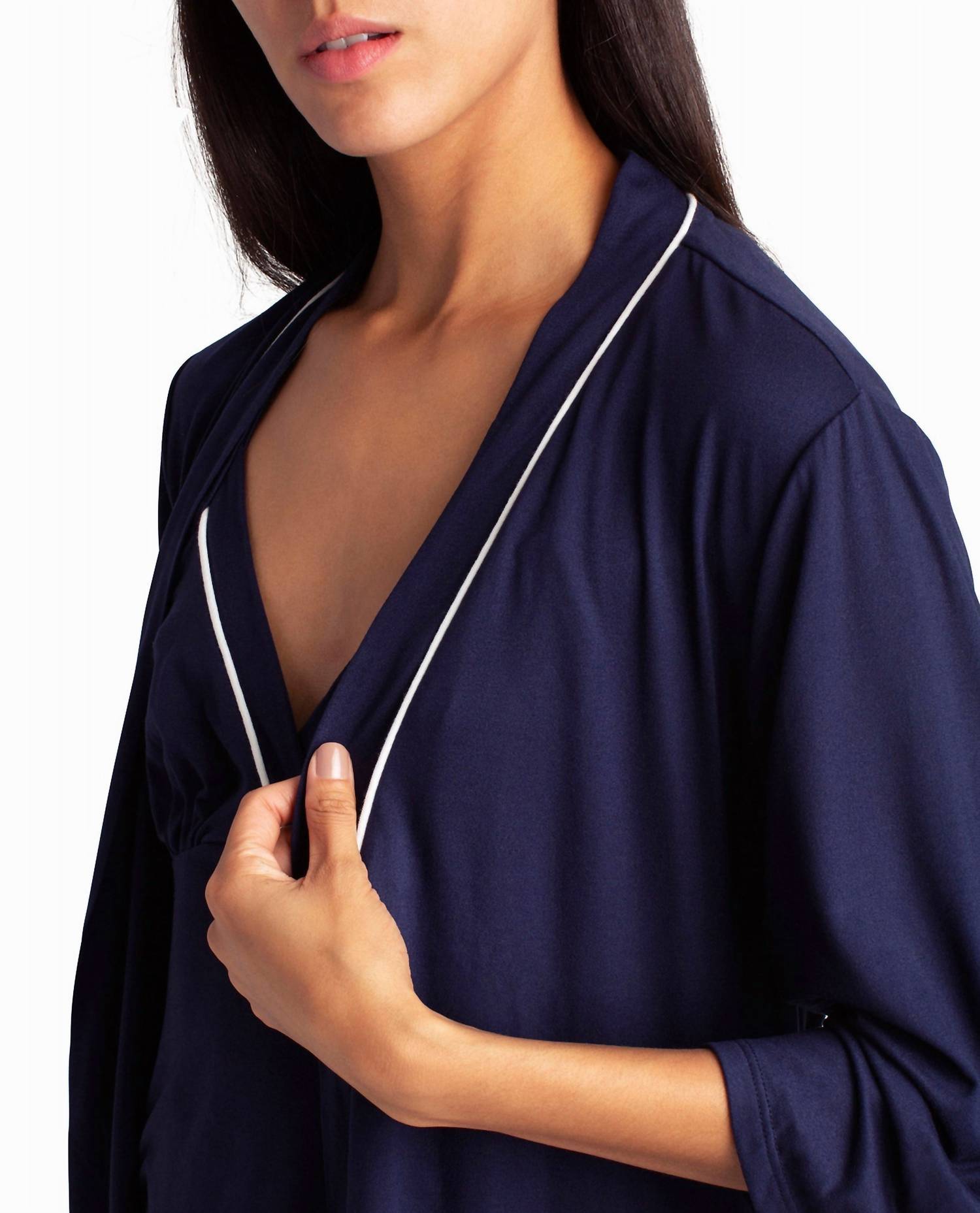 Nicole Miller - Peached Jersey Three-Piece Sleepwear Set