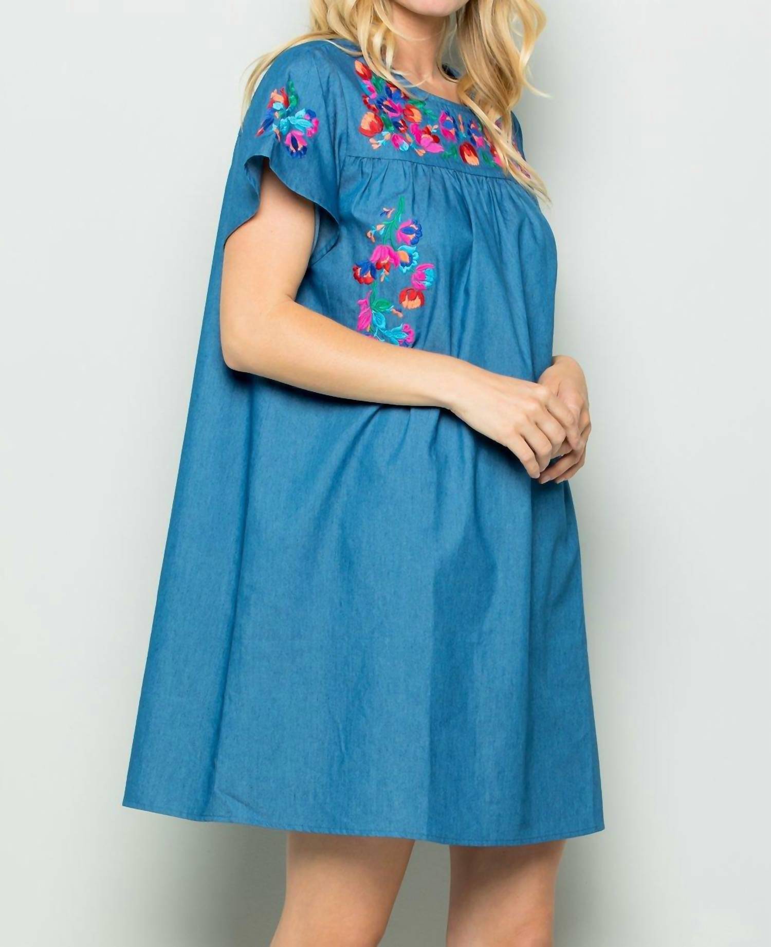 See And Be Seen - Take It Easy Embroidered Dress