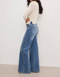 Good American - Good Waist Palazzo Compression Jeans